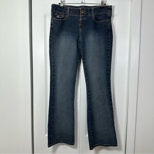Paris Blues Women’s Vintage Denim Low Rise Bootcut Jeans Size 15 Dark Wash
